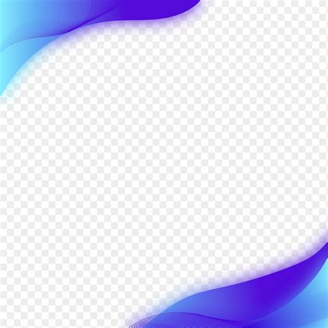 Blue Gradient Curve Frame Template Free Png Sticker Rawpixel