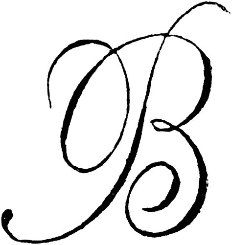 Calligraphic Letter B Clipart Best