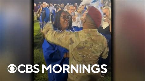 Soldier Surprises Sister At High School Graduation Ceremony Youtube