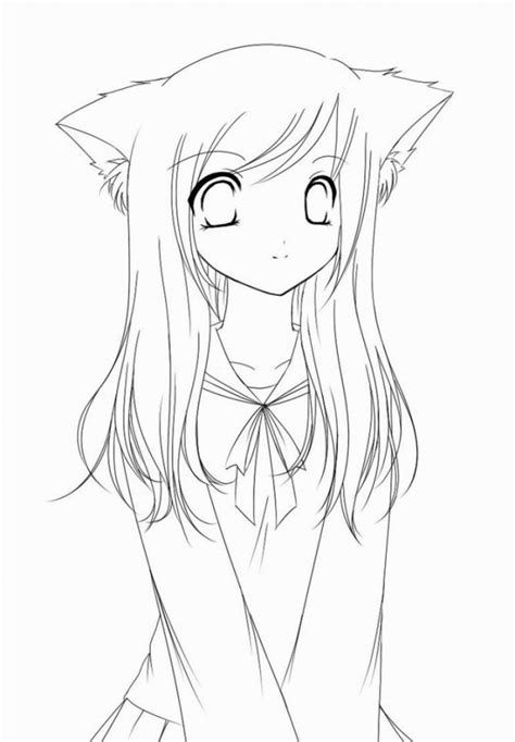 Wolf Chibi Cute Anime Coloring Pages Chibi Wolf Girl Coloring Pages