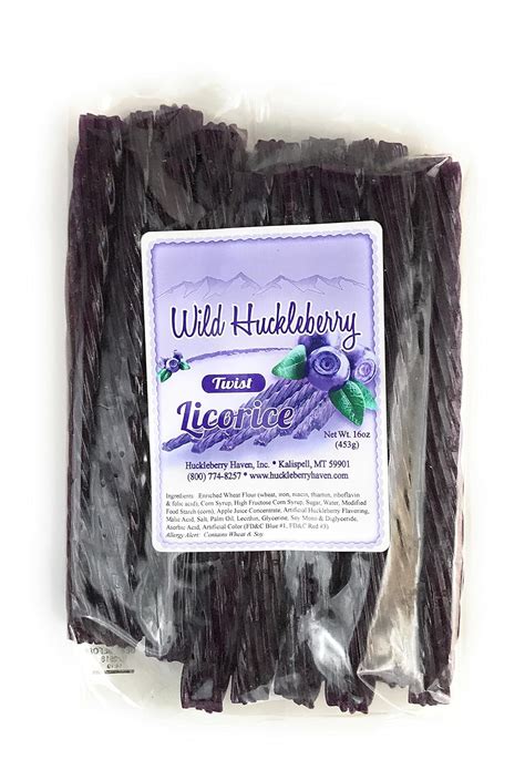 Huckleberry Haven Wild Huckleberry Twist Licorice 16 Oz