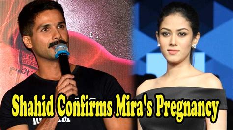shahid kapoor confirms wife mira rajput s pregnancy in the most epic way youtube