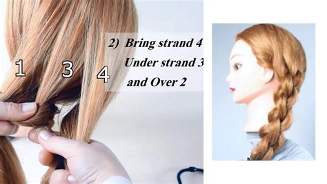 Up your hair game with a four strand braid and instantly land at the head of the class. 4-strand 3D Round Braid Tutorial/ Hairstyle for long hair ...