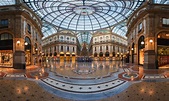 Panorama of Galleria Vittorio Emanuele II, Milan, Italy | Anshar Images