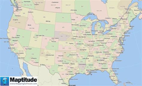 Area Code Map Interactive And Printable