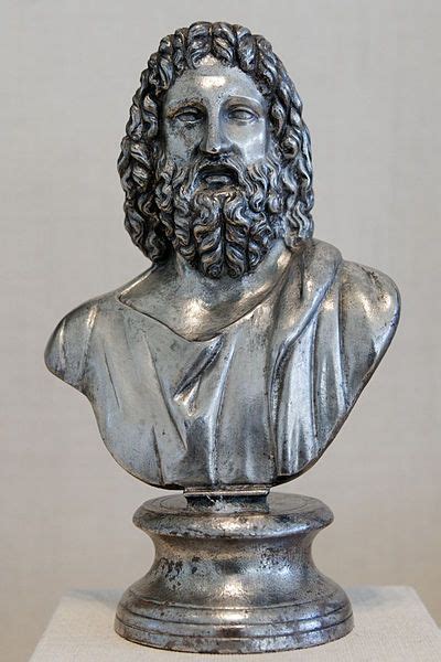 Jupiter Zeus Serapis Roman Bust Gold And Silver 2nd Century Ad