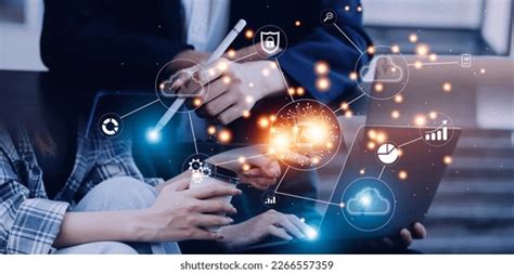 Digital Transformation Change Management Internet Things Stock Photo