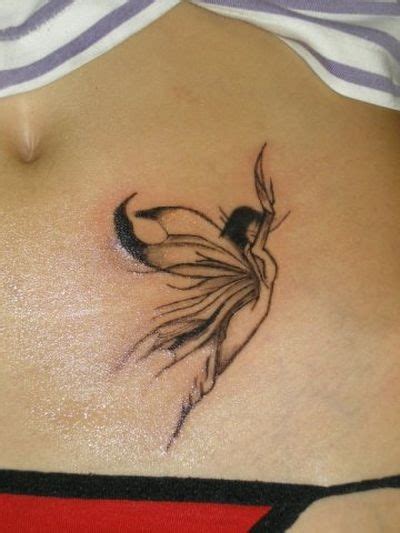 Elegant Black Fairy Hip Tattoo Tattooimagesbiz