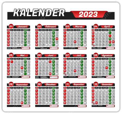 Gambar Tahun Kalender 2023 Liburan Bersama Kalender Kalender 2023