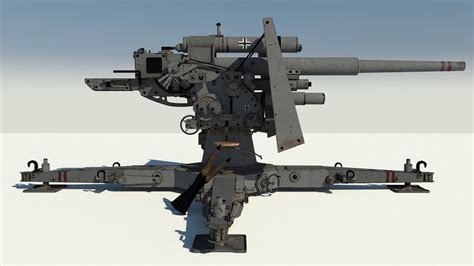 Flak Cannon 88 3d Model In Artillery 3dexport