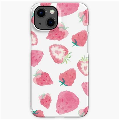 Sweet Strawberry Seamless Pattern Iphone Case By Iamzigzaggy Pattern