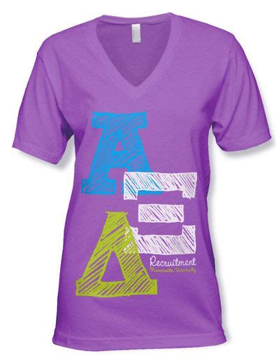 Alpha Xi Delta Purple Sketch Shirt Would Look Better As A Tank Top