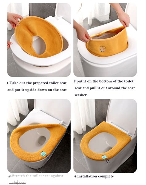 Winter Warmer Toilet Seat Cover Mat Bathroom Toilet Pad Cushion With
