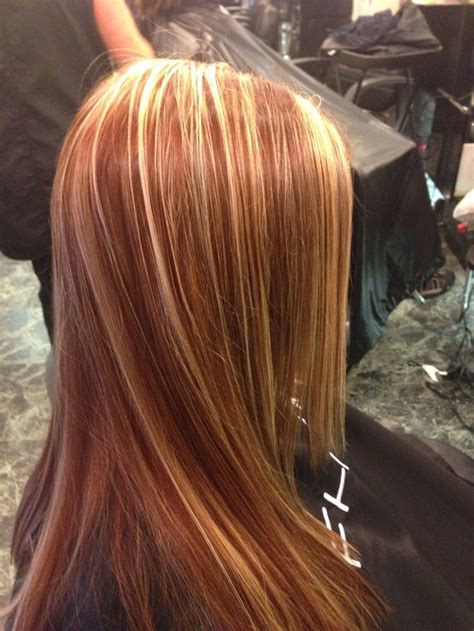 Here the dye has been used minimally near the roots of the. Auburn Hair Color with Caramel Highlights | Similar Design ...