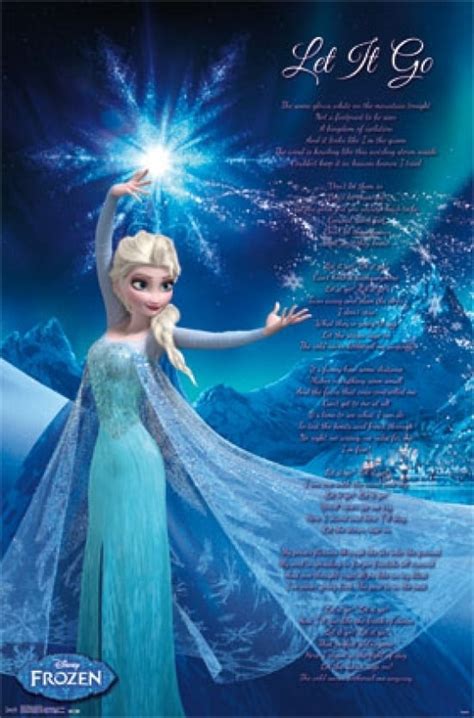 Frozen Elsa Let It Go Laminated Poster Print 22 X 34