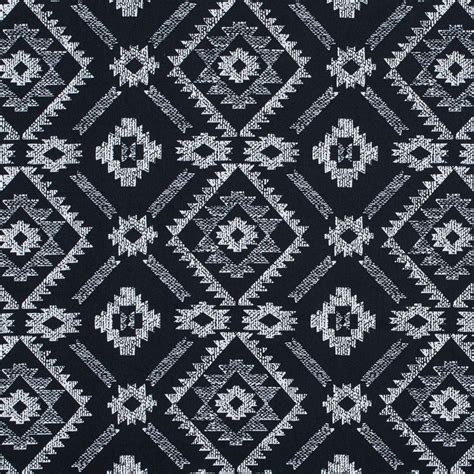 Black And White Geometric Printed Stretch Cotton Sateen Mood Fabrics