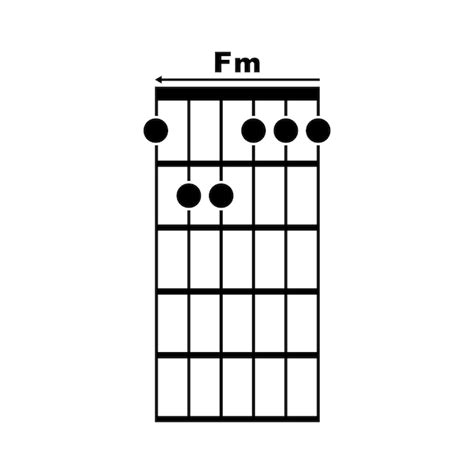 Premium Vector Fm Guitar Chord Icon