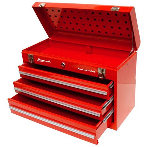 Homak Industrial 20 In 3 Drawer Friction Toolbox In Red Rd00203200