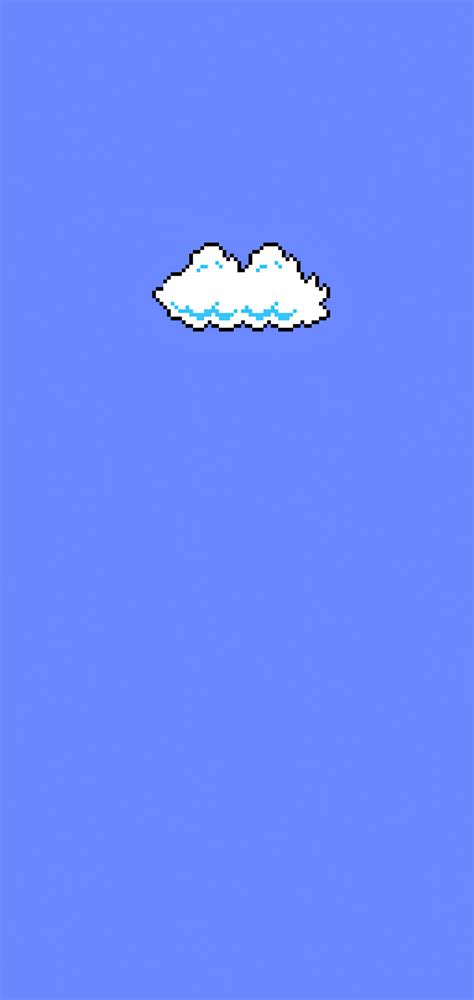 1080x2280 Super Mario Clouds Minimal Art 4k One Plus 6huawei P20honor
