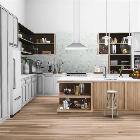 Essa Modern Kitchen Set 14 New Objects At Simsational Designs Sims 4