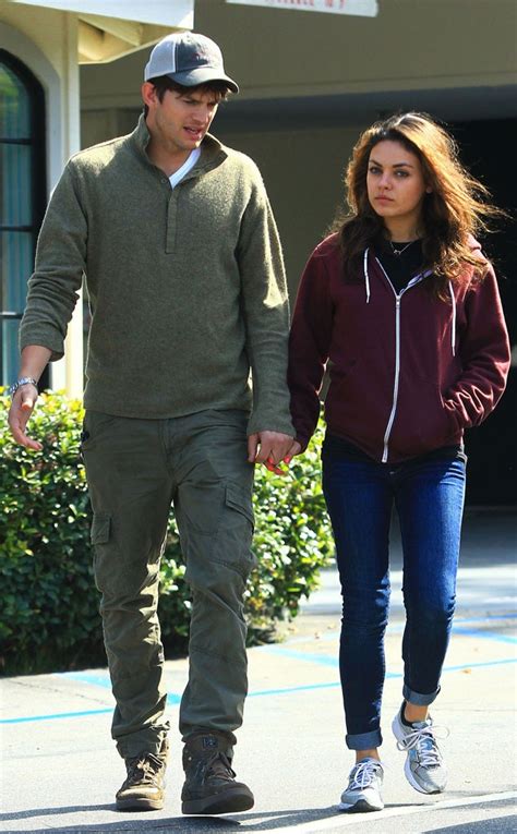 Mila Kunis And Ashton Kutchers Cute Casual Day Date—see The Pic E
