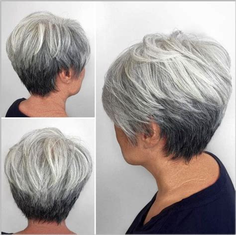 Liste  Les +20 meilleures images de coiffure femme cheveux gris courts