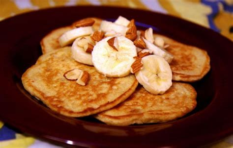 Banana Almond Oatmeal Pancakes Healthy Pancake Recipes Popsugar