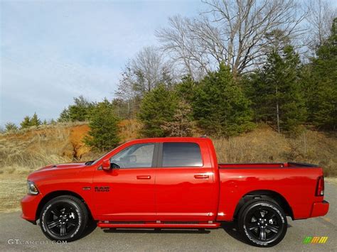 2018 Flame Red Ram 1500 Night Crew Cab 4x4 125200874 Photo 33