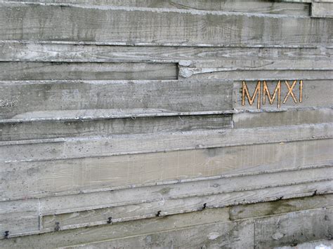 A wood deadman designhow to build a wood retaining wall. Board Formed Concrete