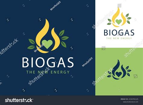 Industry Biogas Logo Template Vector Illustration Stock Vector Royalty