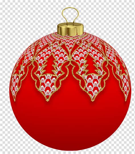 Christmas Red Christmas Bauble Transparent Background Png Clipart