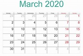 Cute March 2020 Calendar PDF In Latest Design | Free Printable Calendar ...
