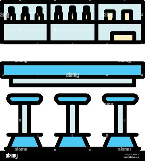 Bar Counter Room Icon Outline Bar Counter Room Vector Icon For Web