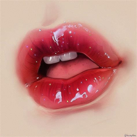 Pin By Yiiwen On Animation Digital Art Tutorial Lips Drawing