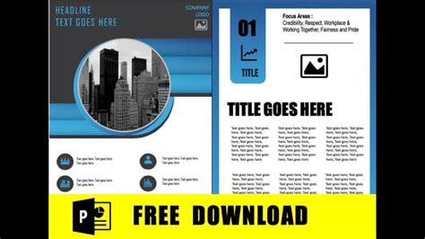A4 Newsletter Brochure Free Download Powerpoint Template Youtube