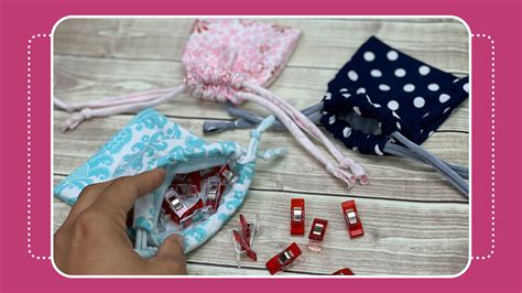 Quick And Easy Drawstring Pouch Video Tutorial Crafty Gemini