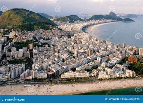 Aerial View Of The Neighbourhoods Of Rio De Janeiro Brazil Stock Image