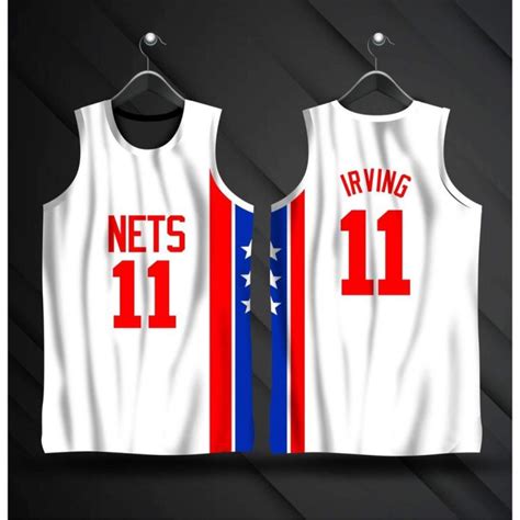 Brooklyn Nets Kyrie Irving 11 Julius Erving 32 Jersey Full