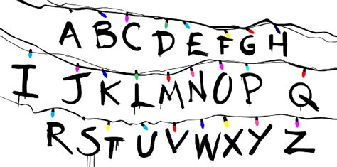 Alphabet Stranger Things Stock Illustration Download Image Now