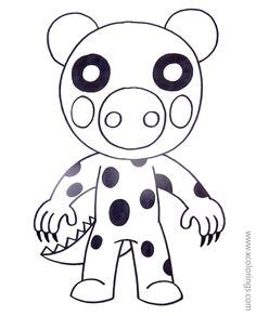 Creepy piggy will find you everywhere! robot roblox piggy coloring pages robby - Búsqueda de ...