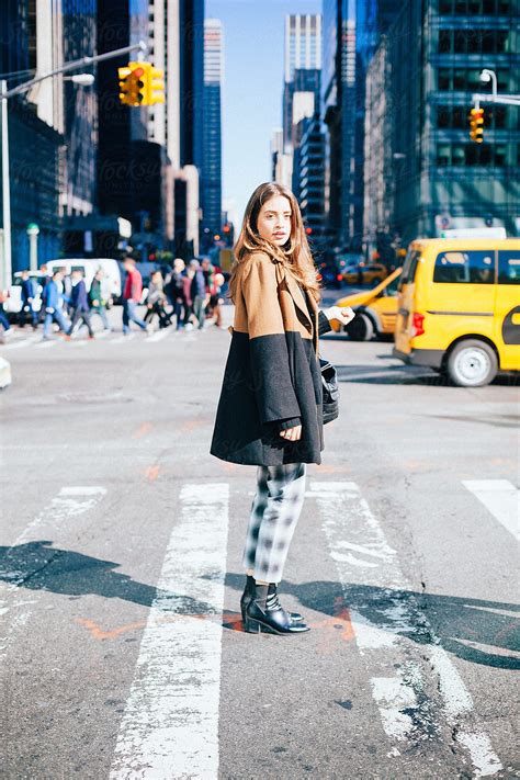 Attractive Woman Walking In New York City By Stocksy Contributor Vero Stocksy