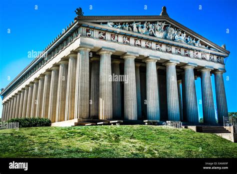 The Parthenon In Nashville Tn Is A Full Scale Replica Of The Original