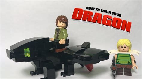 custom lego how to train your dragon toothless hiccup and astrid youtube