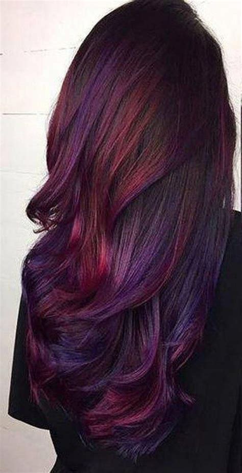 29 Dark Purple Hair Colour Ideas To Suit Any Taste In 2019 Dark Purple