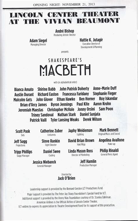 Theatre S Leiter Side Review Of Macbeth December