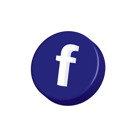 Premium Vector Facebook Logo 3d