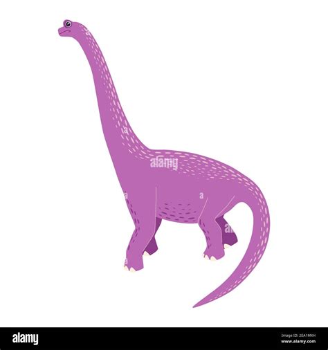 Brachiosaurus Purple Prehistoric Dinosaurs Collection Ancient Animals