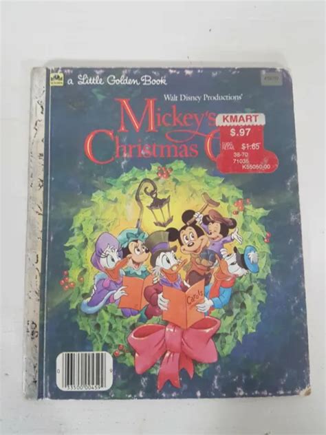 Vintage 1983 Little Golden Book Walt Disneys Mickeys Christmas Carol