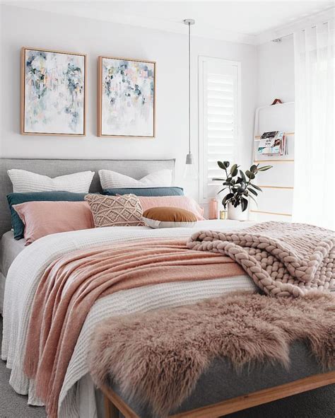 Shabby Chic Master Bedroom With Blush Accents With Images