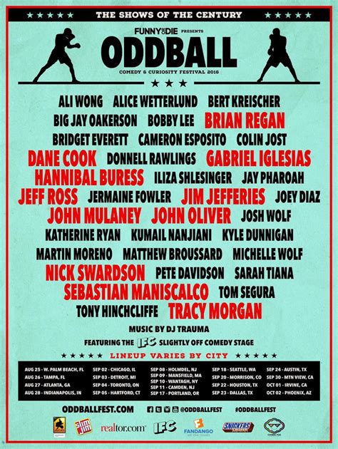 Oddball Comedy And Curiosity Festival 2016 Lineup Dates And Tickets